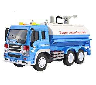 Sprinkler Car Model Toy with Sound Light Construction Vehicle Plastic Early education, Blue