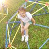 Kids Climbing Dome Jungle Gym - 10 ft Geometric Playground Dome Climber Play Center with Rust & UV Resistant Steel, Supporting 1000 LBS