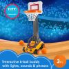 Electronic Basketball Toy with Lights & Sounds for Kids, 2 Balls