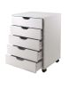 Halifax Cabinet for Closet / Office; 5 Drawers; White