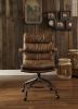 Harith Office Chair in Vintage Whiskey Top Grain Leather YJ