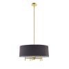 Presidio 5-Light Black Drum Shade Chandelier