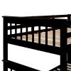 Twin-Over-Full Bunk Bed with Twin size Trundle, Storage and Guard Rail for Bedroom, Dorm, for Adults, Espresso(OLD SKU :LT000119AAP)