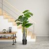 4 Feet Artificial Tree Artificial Monstera Palm Tree Fake Plant