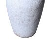 Artisan Ceramic Grey Stone Vase 7"D x 10.5"H - Country Charm for Your Home