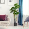 4 Feet Artificial Tree Artificial Monstera Palm Tree Fake Plant