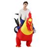 Inflatable Cock Chook Chicken Halloween Costumes For Women Cosplay Fancy Dress Rooster Costumes Hen Christmas Costume For Adult