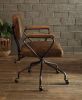 Hallie Office Chair in Vintage Whiskey Top Grain Leather