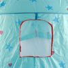 Princess Castle Play Tent, Kids Foldable Games Tent House Toy for Indoor & Outdoor Use-Blue