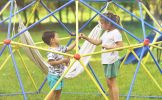 Kids Climbing Dome Jungle Gym - 10 ft Geometric Playground Dome Climber Play Center with Rust & UV Resistant Steel, Supporting 1000 LBS