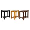 Contemporary Espresso Finish Chairside Table with Lower Shelf Wedge Shape Wooden Furniture 1pc Side Table