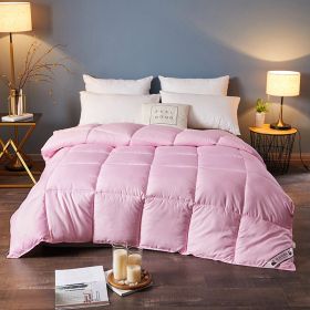 Down Duvet, Winter Duvet, Goose Down Duvet Core, Air Conditioner (Option: Pink-220* 240cm-8)