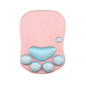 1pc Silicone Wrist Cat Claw Mouse Pad (Color: Pastel Blue)