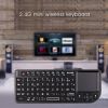 HOT Mini 2.4G RF Wireless Keyboard Spanish French Russian English Keyboard Backlight Touchpad Mouse for PC Notebook Smart Tv Box