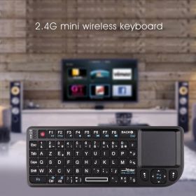 HOT Mini 2.4G RF Wireless Keyboard Spanish French Russian English Keyboard Backlight Touchpad Mouse for PC Notebook Smart Tv Box (Color: White Backlight)