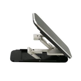 Universal Mini Metal Folding Mobile Phone Holder Stand Aluminum Alloy Invisible Portable Stand Bracket Desktop Phone Holder (Color: Black)