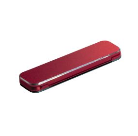 Universal Mini Metal Folding Mobile Phone Holder Stand Aluminum Alloy Invisible Portable Stand Bracket Desktop Phone Holder (Color: Red)