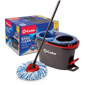 EasyWring RinseClean Spin Mop and Bucket System, Hands-Free System (size: 1ct)