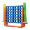 Jumbo 4-to-Score Game Set;  Giant Connect 4 with 42 Rings;  Indoor Outdoor Game Set for Kids and Adults