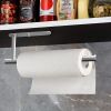 Paper Towel Holder Under Cabinet, Adhesive Stailess Steel Paper Towel Rolls Holder Wall Mount for Kitchen Bathroom