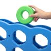 Jumbo 4-to-Score Game Set;  Giant Connect 4 with 42 Rings;  Indoor Outdoor Game Set for Kids and Adults