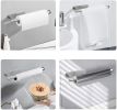 Paper Towel Holder Under Cabinet, Adhesive Stailess Steel Paper Towel Rolls Holder Wall Mount for Kitchen Bathroom