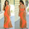 Fashion Women Halter Dress Sleeveless Female Party Dress Ladies