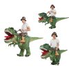 Adult Child Boys Girls Funny Inflatable Dinosaur Costume Riding Tyrannosaurus Rex Cosplay Fancy Dress Kids Halloween Party