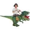 Adult Child Boys Girls Funny Inflatable Dinosaur Costume Riding Tyrannosaurus Rex Cosplay Fancy Dress Kids Halloween Party