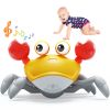 Electric Induction Crawling Crab; Children's Toy With Automatic Obstacle Avoidance Function